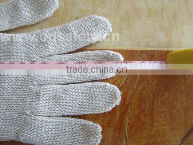 DDSAFETY 2017 Luvas De Algodao 7 Gauge Bleach Cotton Polyester String Knitted Safety Gloves