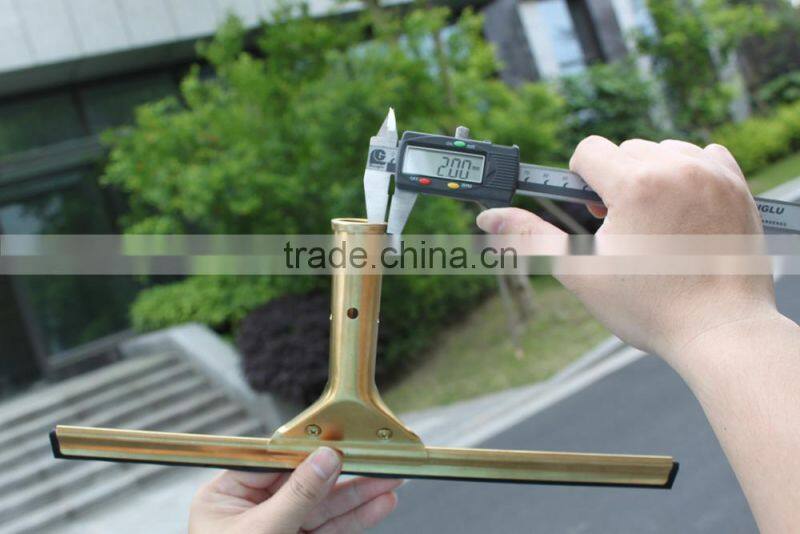 Brass window squeegee wiper