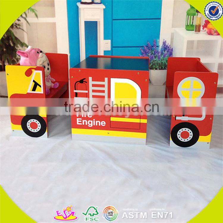 Wholesale beautiful wooden study table chairs,colorful kids wooden study table chairs,top sale study table chairs W08G143