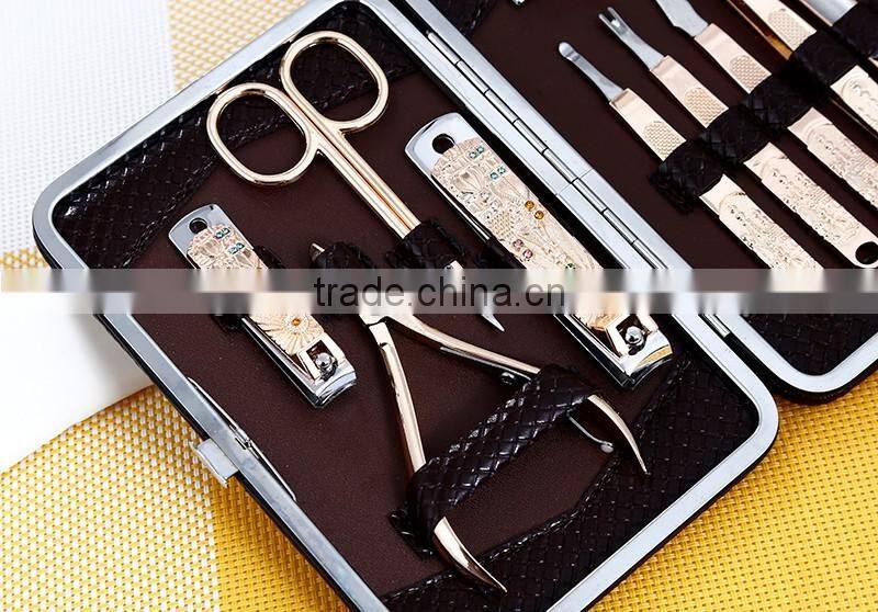 10pcs set men beauty equipment nail clippers manicure set