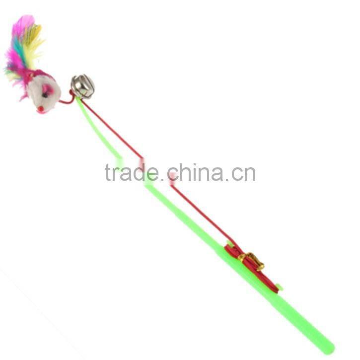 for pet cat bellfunny toy cat toy mouse Rod Roped Funny Fun Play Playing cat Toy