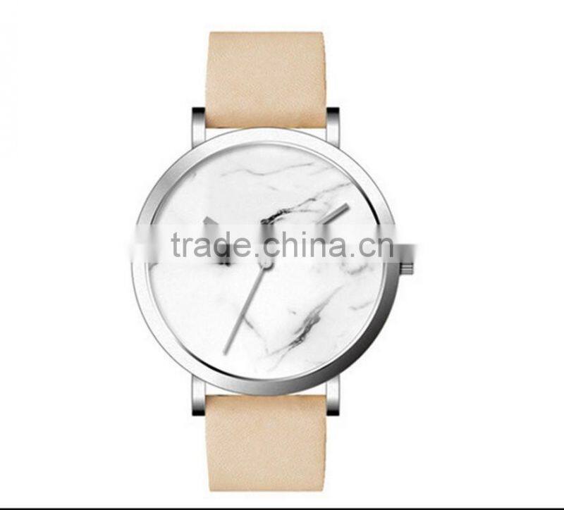 British Style Marble Face Watches Hot Fashion Marbling Stripe Creative Quartz Leather Watch men business wristwatch