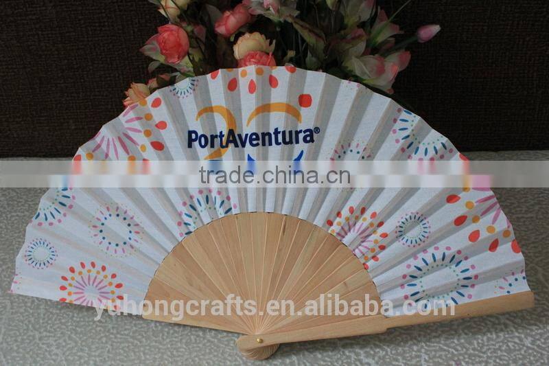 Promotional Spanish style wood foldable fan