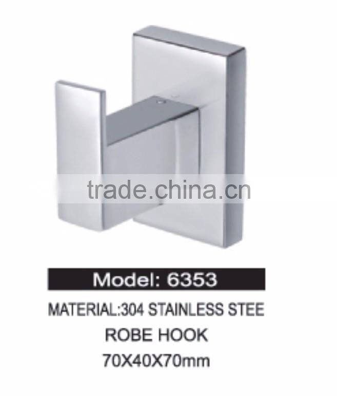 2016 The Hottest Wholesale Price Storage bath hardware factory supply stainless steel robe hook hanger