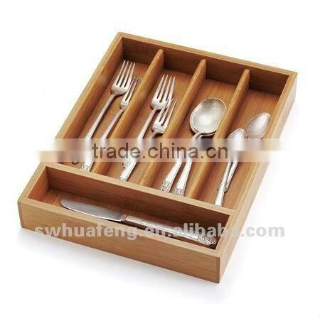 2017 Best sale bamboo box for cutlery