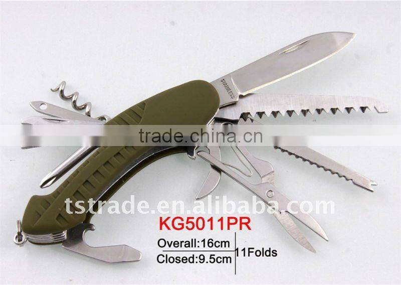 2014 Pocket stainless steel multi function folding strider knife KG5011PG