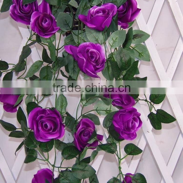 artificial rose flower vine for dec