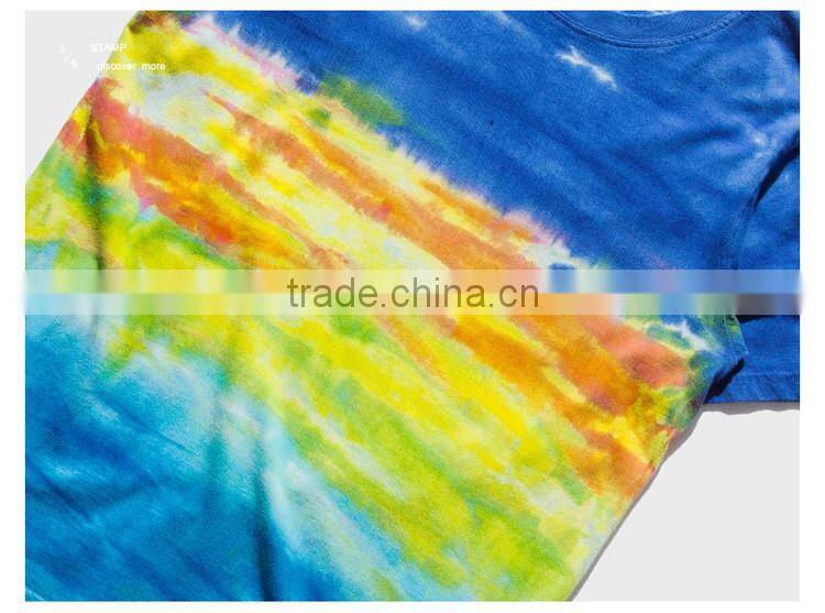 Men Tie Dye T-shirt , summer shirt,brushed color T-shirt