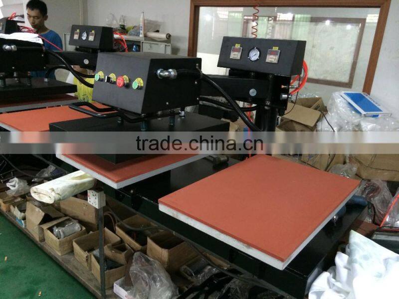 Dual twin pnuematic heat press machine manufacturer distributor