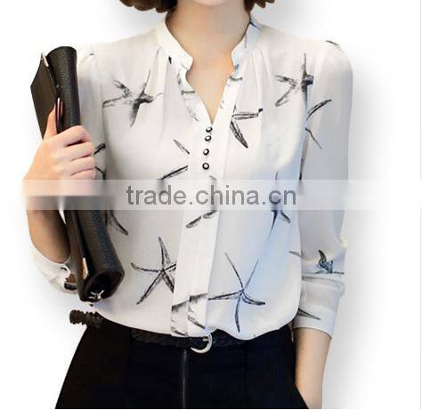 2016 Summer New Arrival Female Long-Sleeve Blouse