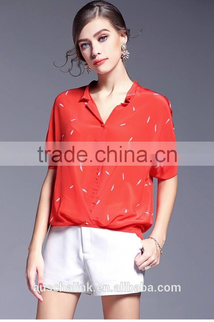 custom short leeve loose new fashion pattern shirts lowest price