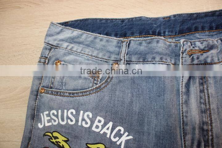 GZY New Trend Men's Pants Pattern wholesale no brand jeans stock