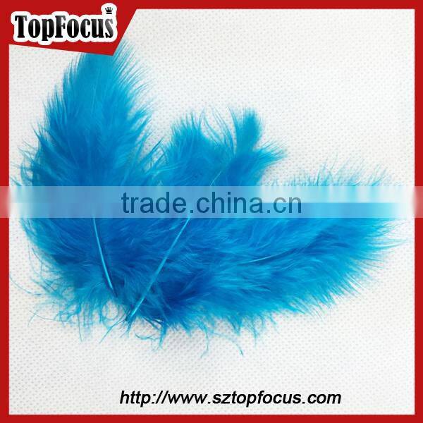 wholesale natural decorative Dyed down turkey feather for sale