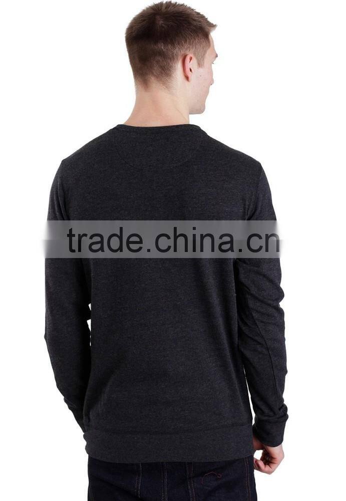 Simple design fashion long length blank plain sweatshirts wholesale sweatshirt fabric