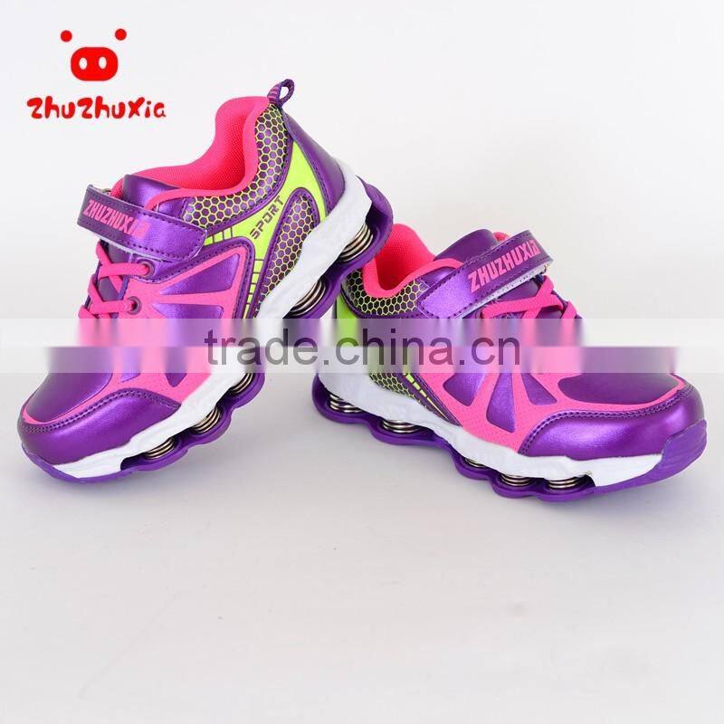 Fancy leather child shoe athletics kids shoes children sport sneakers manufacturer china