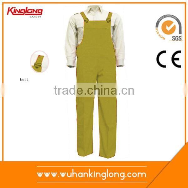 Protective workwear long legs mens safety bibpant