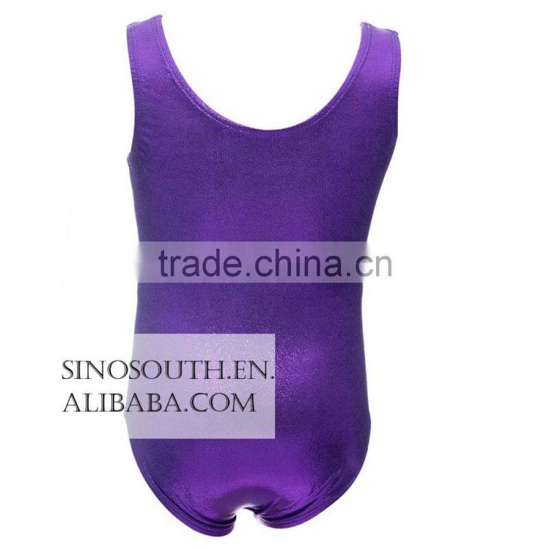 2017 Wholesale Kids Girl's Dance girls Shiny leotard girls gymnastics