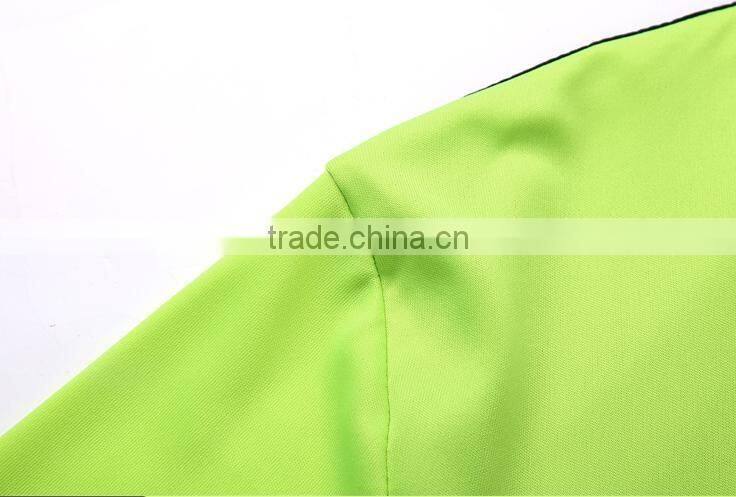 Mens Quick Dry Short Sleeve Stripe Sport Shirt Gym Running Polyester Jersey Tees