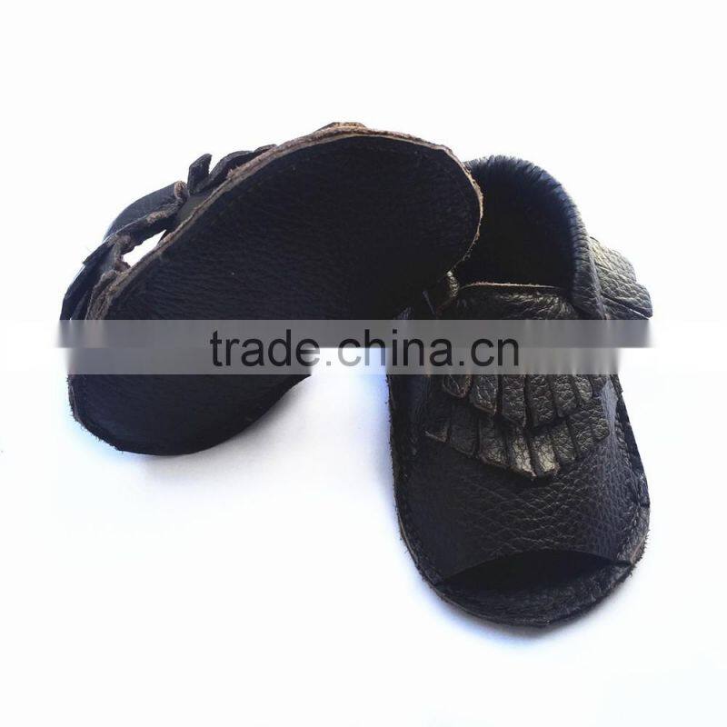 2016 baby summer moccasin shoes genuine leather sandal shoes