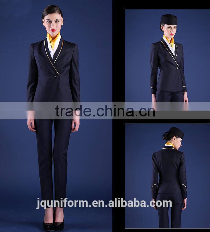 Red sexy airline stewardess uniform