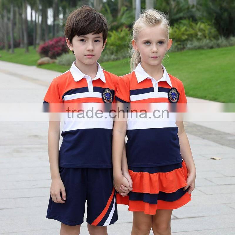 Professional school supplies bulk customized colors fashion kids sport wear for kindergarten primary school uniform