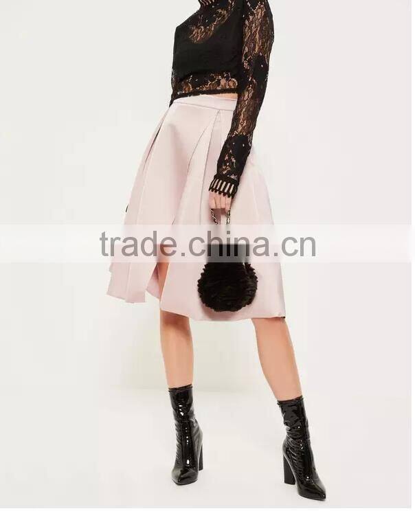2017 New Fashion Women Vintage Umbrella Style A-Line Midi Skirt