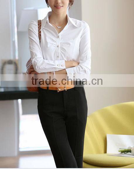 2014 latest uniform design/ladies office uniform