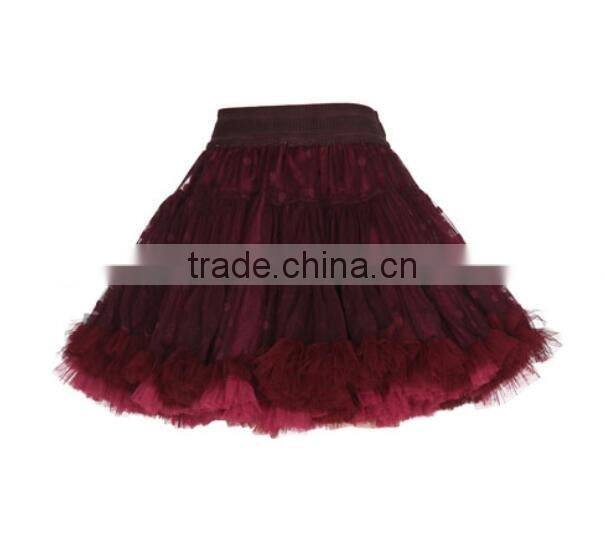 Highly ruffled fluffy tutu skirt ballet perfoemance dance tutu for girls