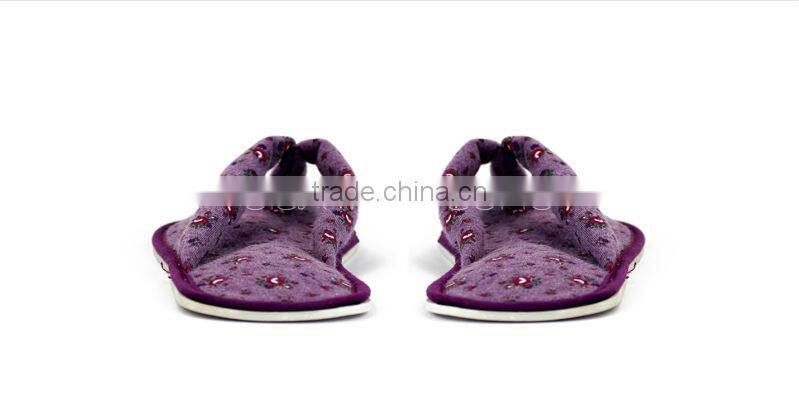 Clean guest room slippers