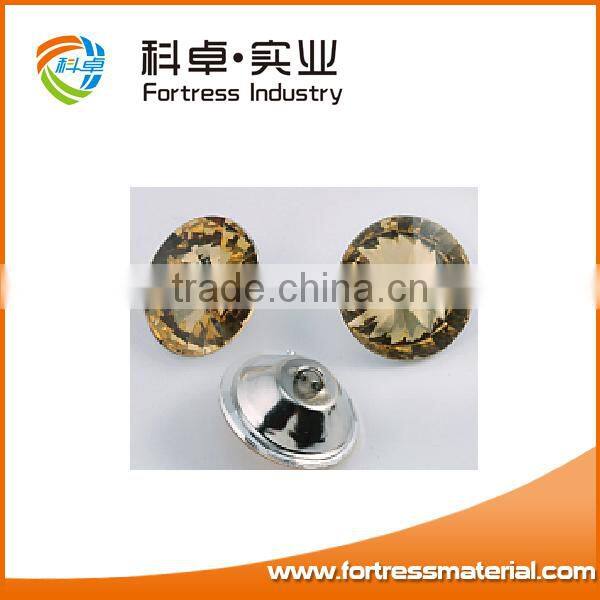 glass/plastic diamond button