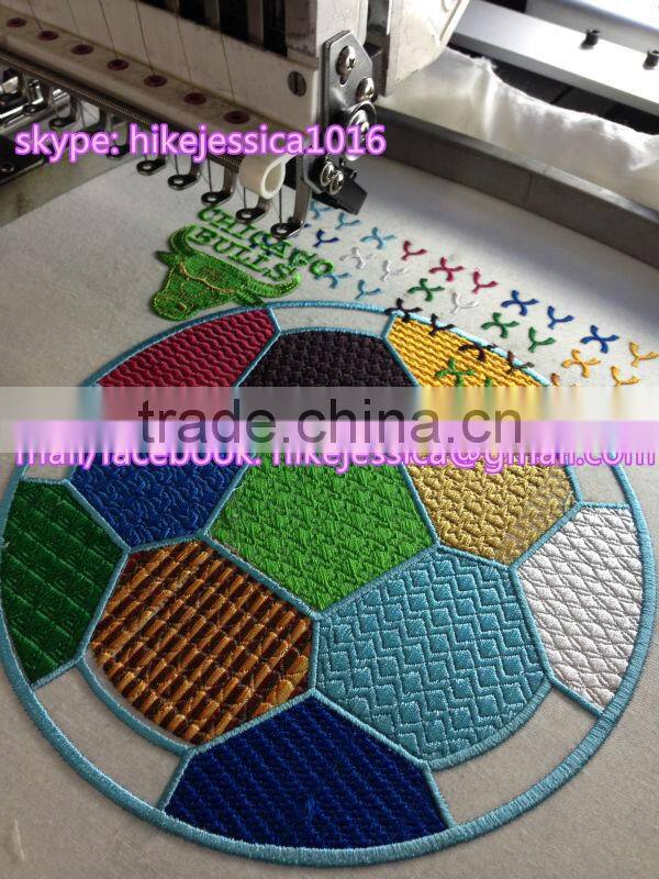 fushun 1204 4heads 12colors tubular cap t shirt computerized embroidery machine