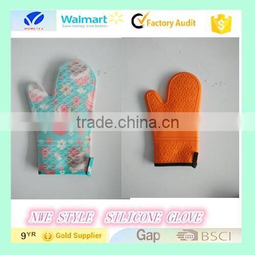 foreign heat oven mitts and silicone BBQ glove