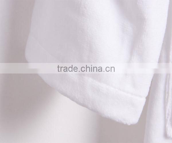 China manufacturer 100% cotton white hotel robe