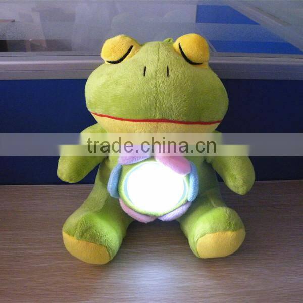 Cute kids gift led light toy plush animal lamp