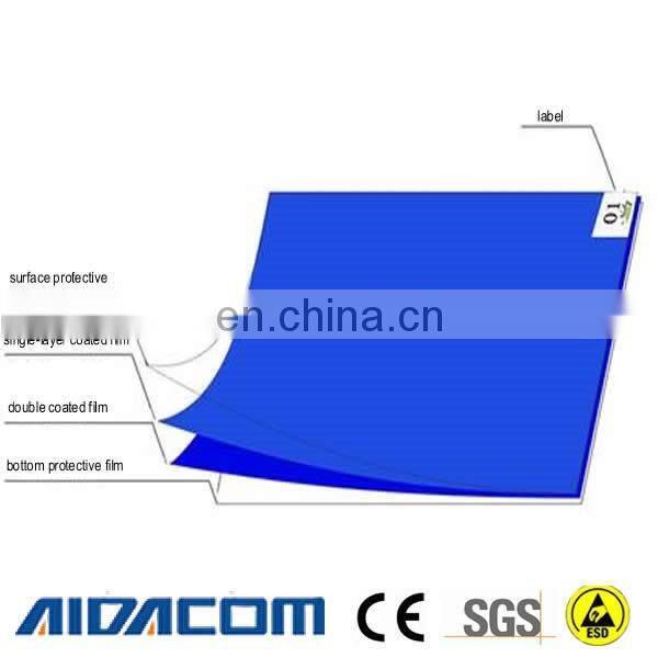 With ANTI-UV Cleanroom mat, 30layers Disposable Clean room sticky mat