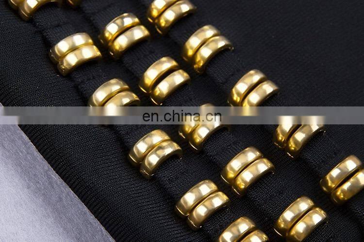 Amigo 2017 new design white sleeveless high slit heavy beaded sexy bandage dress maxi expensive evening dresses for women party