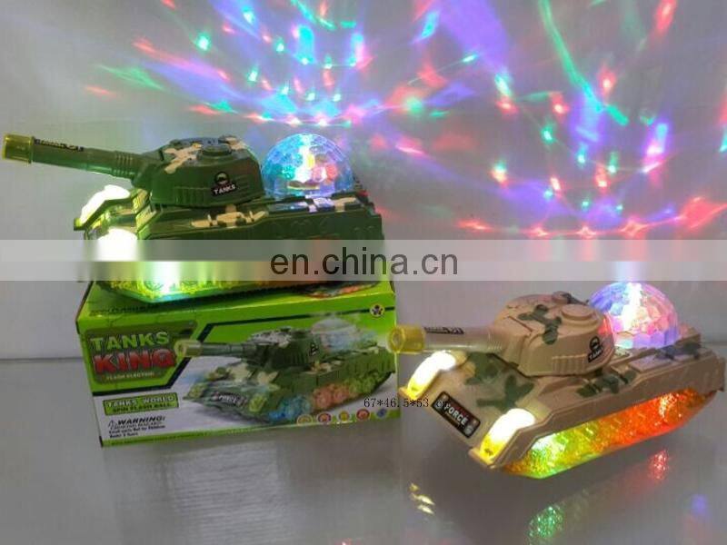 Hot sale Flash electric toys electric tank children's toys