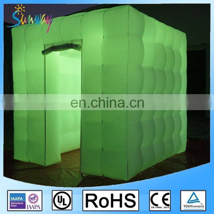 SUNWAY Wedding Rental LED Inflatable Photo Booth inflatable photobooth enclosure