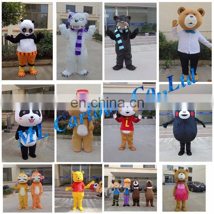 Factory direct sale customized cartoon dragon mascot costume for adult