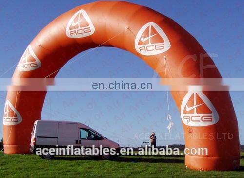 orange energetic bracelet inflatable arch for event