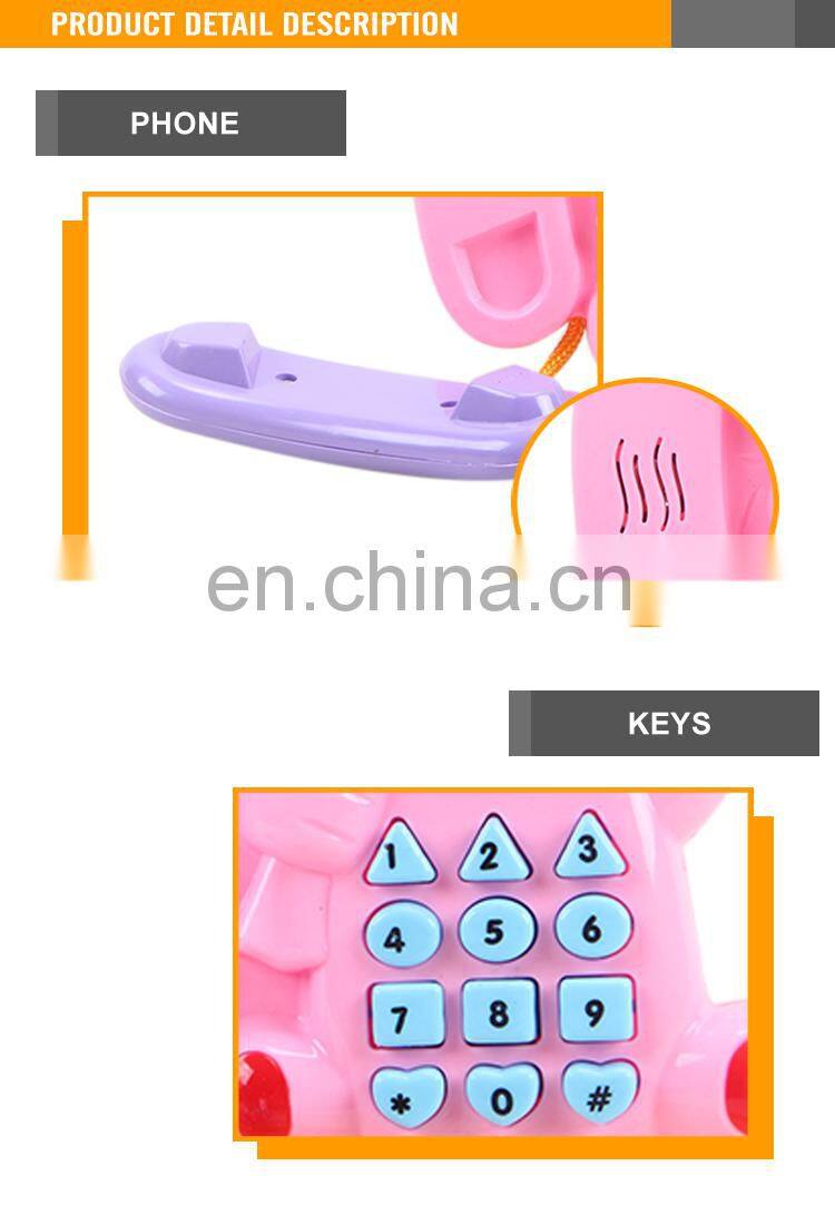 Lovely Musical Plastic Baby Mobile Phone Toys
