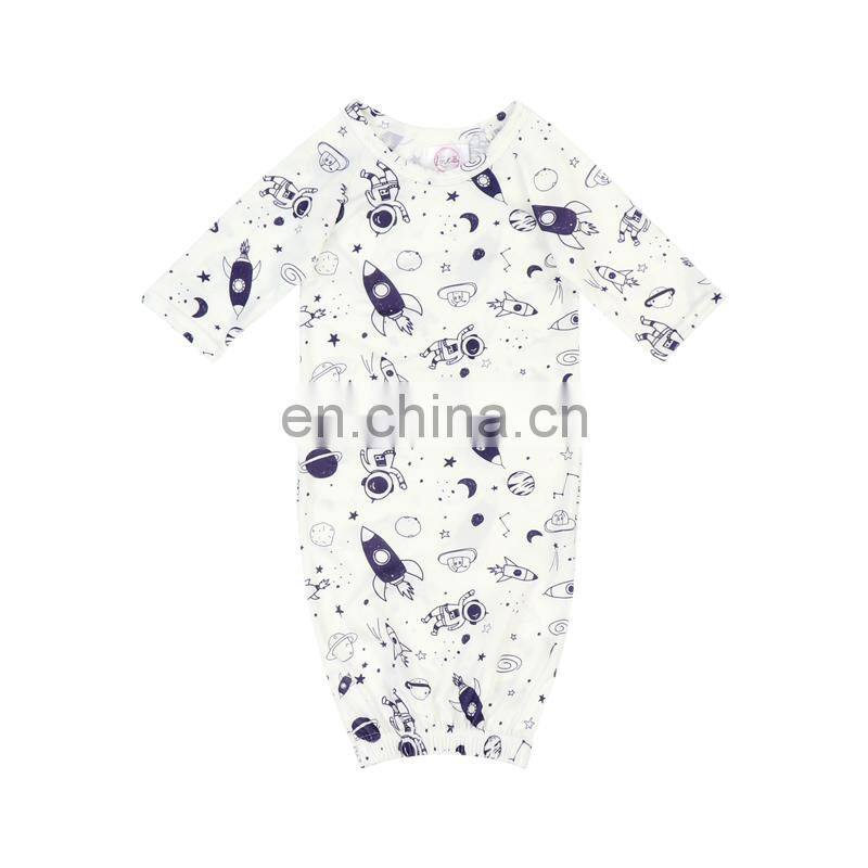 Newborn Baby Boy Gown Sleep Sack Soft Baby Boy Sleep Wrap Bag with hat suit Summer