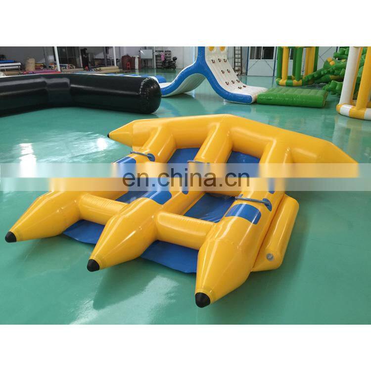 Hot Sell Inflatable Banana Boat for Sale/ Inflatable Flying fishing Banana Boat for Fun