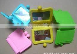 High Quality Hot Sale Silicone Cosmetic Mirror Pocket Mirror