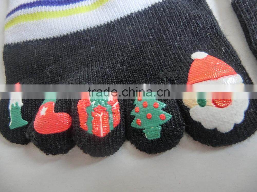 2016 children's knit five toe socks cartoon socks