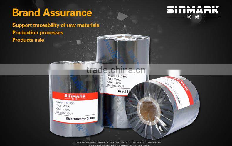 SINMARK L90300 heat transfer ribbon,label ribbons,wax barcode ribbon
