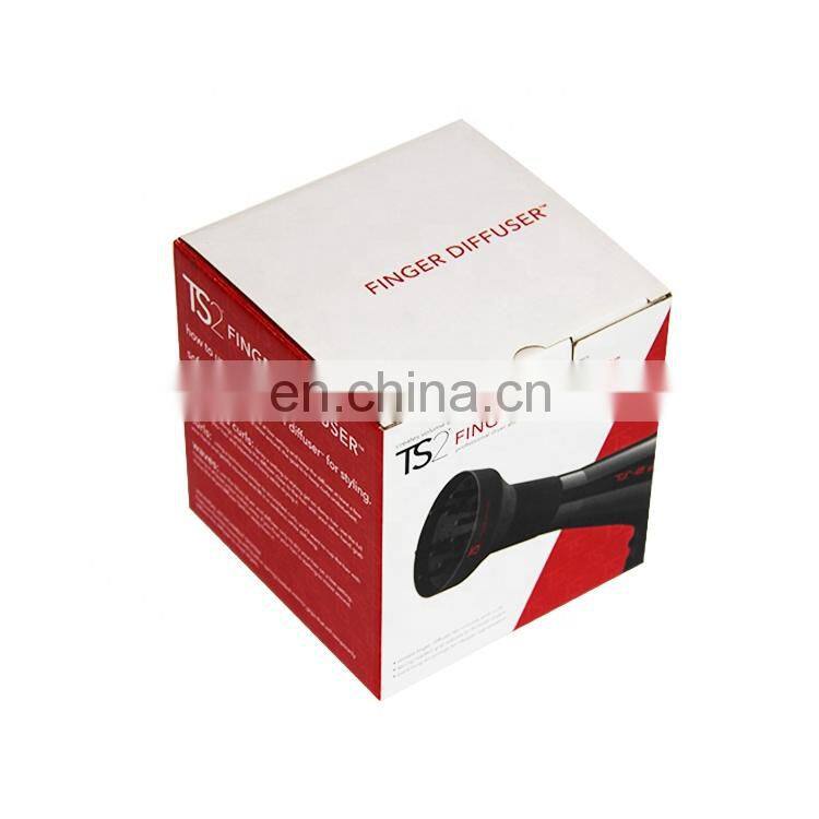 Factory Price Fluting Paper Flip Top Tuck in Bottom Buckle in Corrugated Paper Hair Dryer Packaging Box