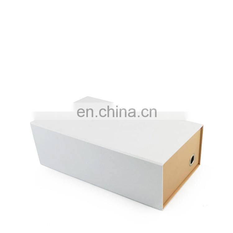 High-end Custom Design Logo Foldable Cardboard Drawer Box for Shoes Packaging Premium Packaging Recycled