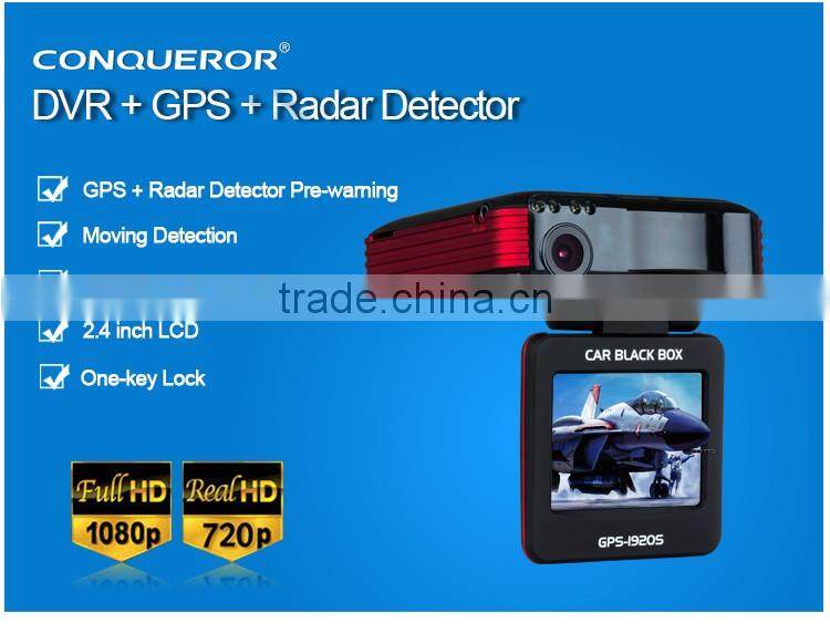HD 1080P DVR Car Radar Detector with hidden car camera Ambarella A7 Night Vision With Radar Speed Alarm