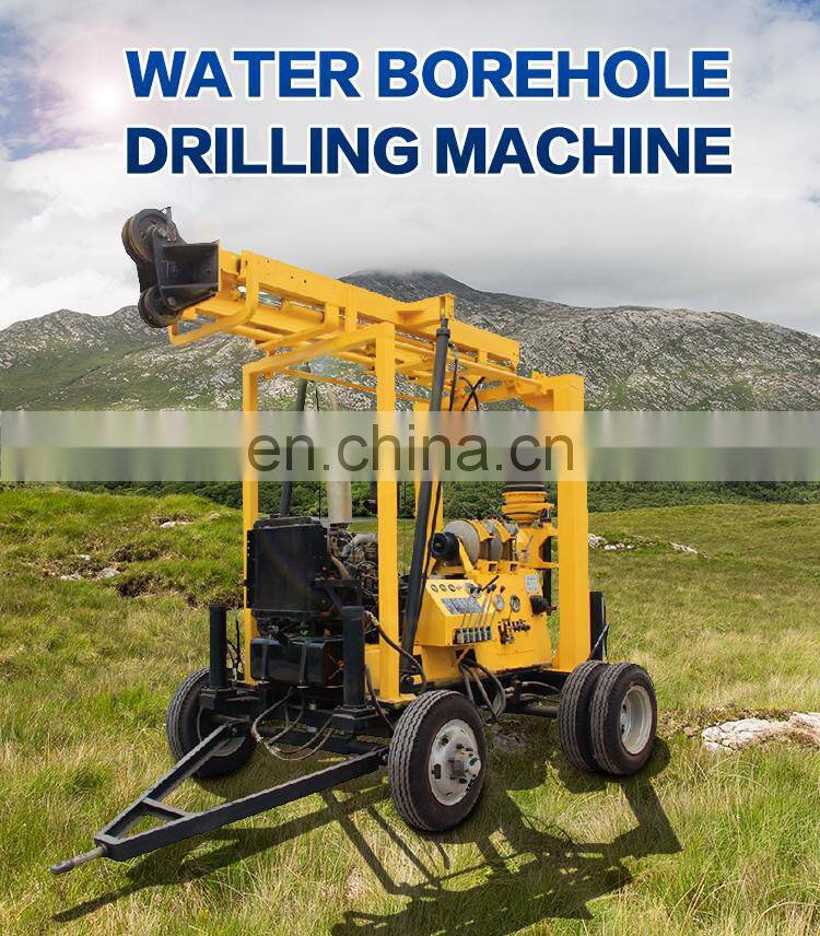 High quality XYX-3 trailer driven type core mine deep water well drilling rig machine